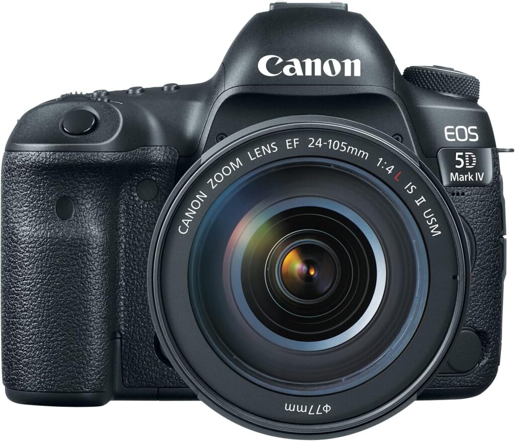 Canon EOS 5D Mark IV – Best DSLR Camera with 30.4MP Full-Frame Sensor, 4K Video, and Fast Autofocus