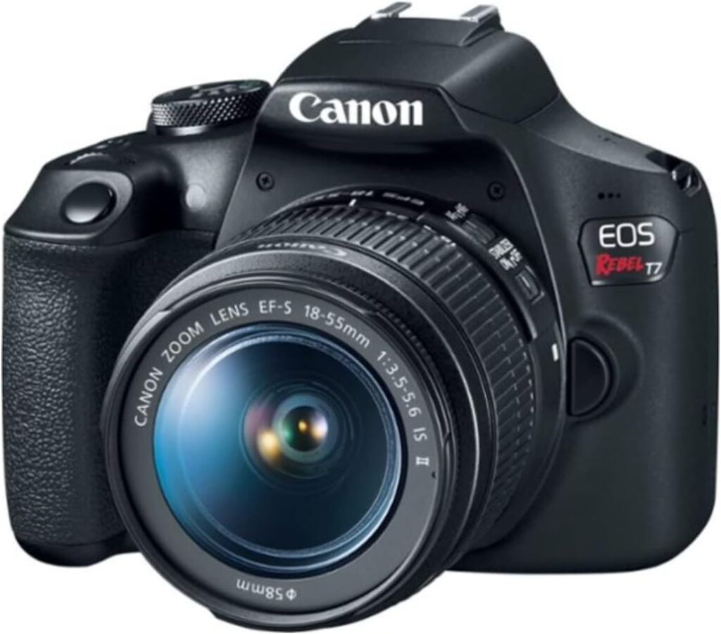 Canon EOS Rebel T7 – Best Beginner DSLR Camera with 24.1MP Sensor, Guided Modes, and Easy-to-Use Controls