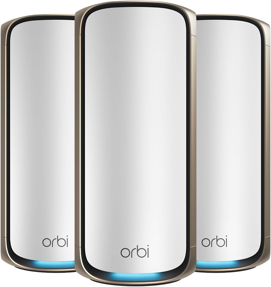 Best WiFi Router - NETGEAR Orbi 970 Series tri-band Wi-Fi 6 mesh system for ultra-fast speeds and wide coverage.
