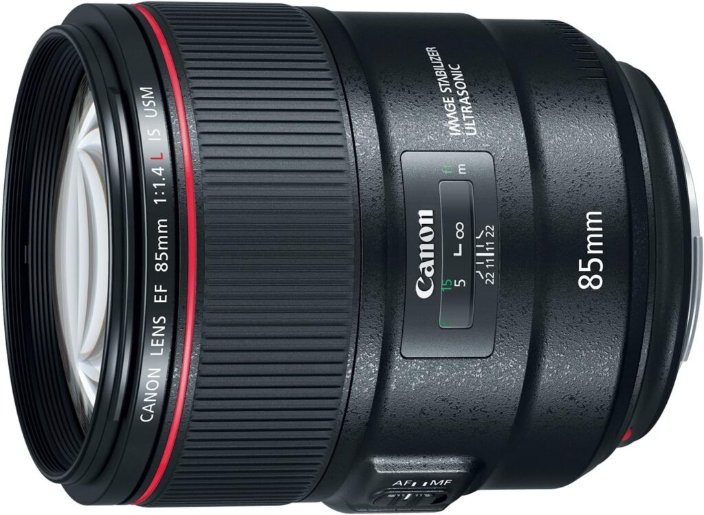 Canon EF 85mm f/1.4L IS – Best Canon EF Lens with Wide Aperture, Image Stabilization, and Professional Portrait Quality