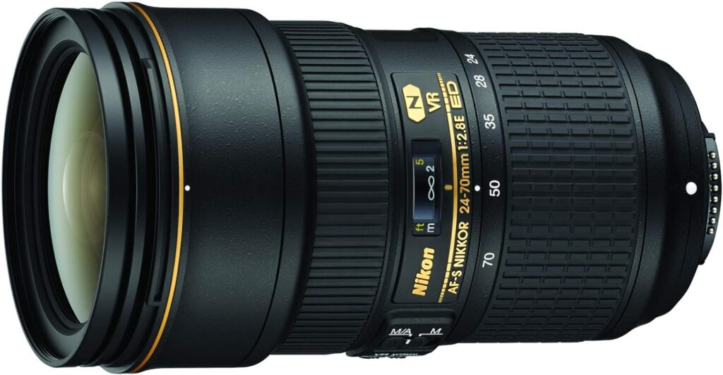 Nikon AF-S FX NIKKOR 24-70mm f/2.8E ED – Best Nikon DX Lens with Versatile Standard Zoom and Fast f/2.8 Aperture