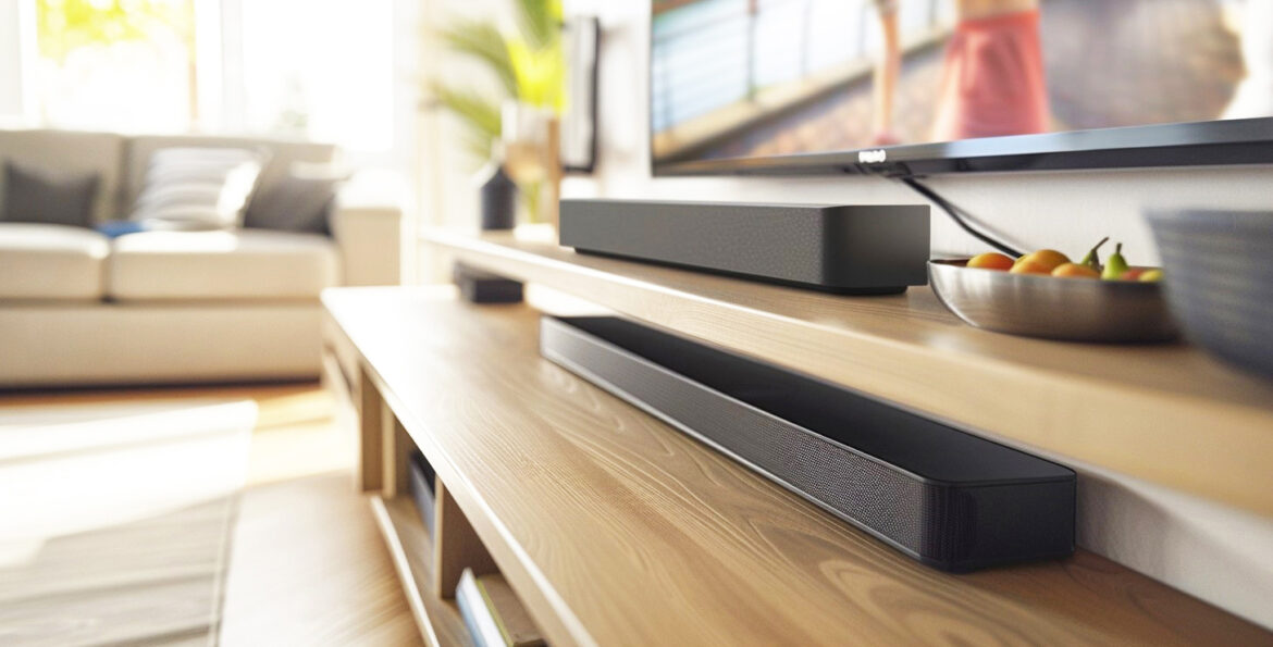 Best TV Soundbar with immersive surround sound, powerful bass, crystal-clear dialogue, wireless connectivity, sleek design, and enhanced cinematic home entertainment audio experience.