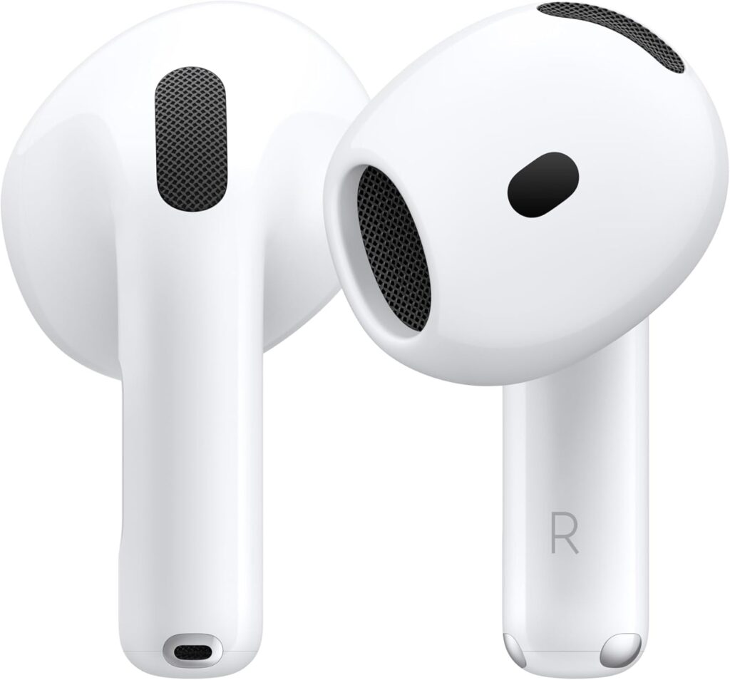 Best Budget Earbuds — Apple AirPods 4 true wireless earbuds with enhanced sound quality, adaptive audio, and long battery life