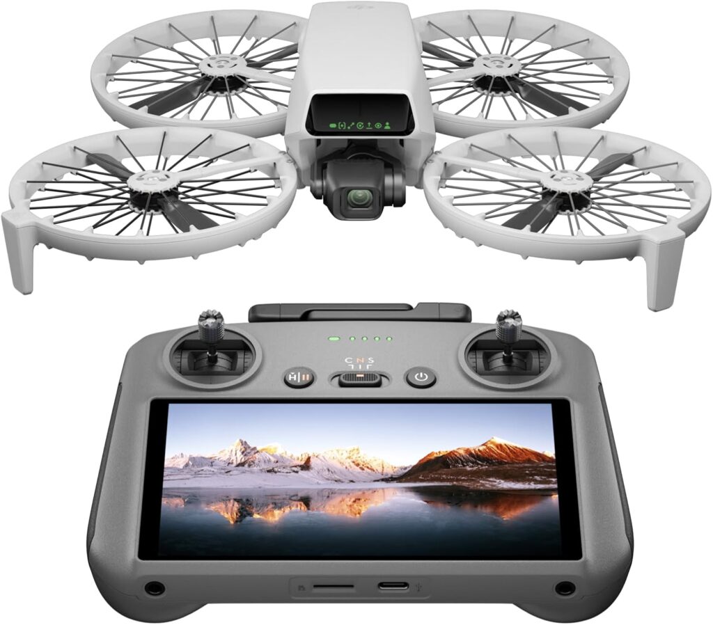 Best Budget Drone — DJI Flip compact action-style camera capturing smooth stabilized footage with a lightweight, portable design.