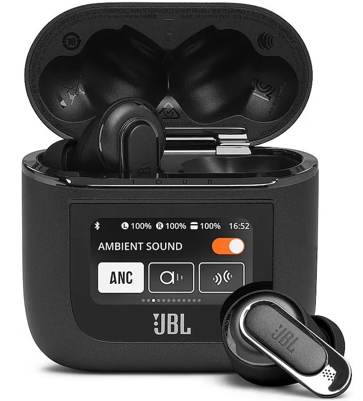 Best Noise Cancelling Earbuds — JBL Tour Pro 2 true wireless earbuds with adaptive noise cancellation, high-fidelity audio, and long-lasting battery