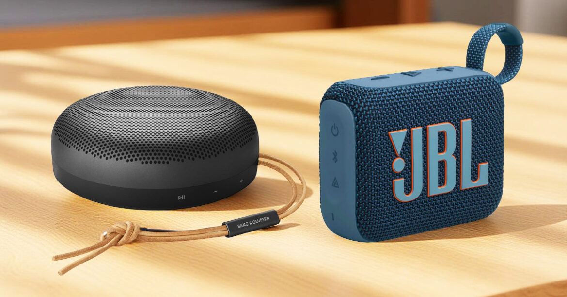 Stylish and portable wireless speakers representing the Best Budget Bluetooth Speakers category.