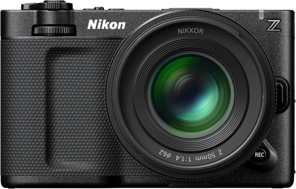 Nikon ZR mirrorless camera Best Nikon Camera shown with lens compact body for photography creators today.