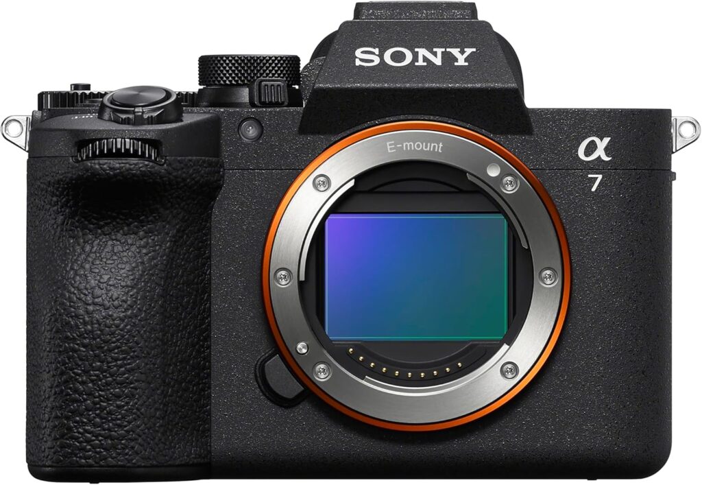Sony Alpha 7 V mirrorless camera Best Sony Camera shown with lens sleek professional body for creators.