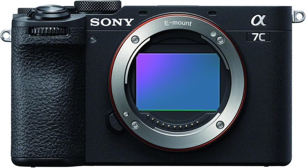 Sony Alpha 7C II mirrorless camera Best Sony Camera shown with lens compact full frame body today.