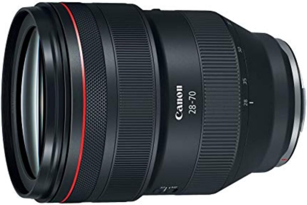 Canon RF28-70mm F2 L standard zoom lens with bright aperture, premium sharpness, versatile range, Best Canon Lens.