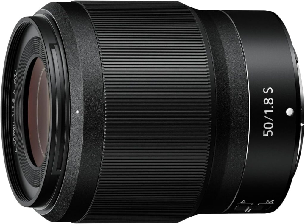 Nikon NIKKOR Z 50mm f/1.8 S prime lens with sharp optics, fast aperture, premium build, Best Nikon Lens choice.