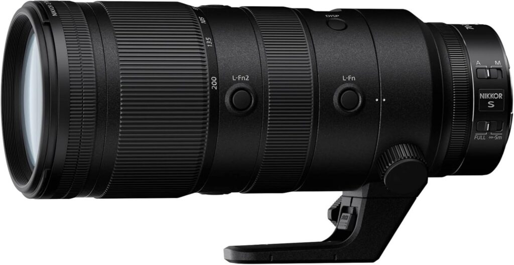 Nikon NIKKOR Z 70-200mm f/2.8 S telephoto lens with sharp optics, fast autofocus, premium build, Best Nikon Lens.